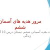 پاورپوینت هدیه آسمانی ششم دبستان درس 10 آداب زندگی