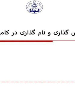 پاورپوینت آدرس گذاری و نام گذاری در کامپیوتر