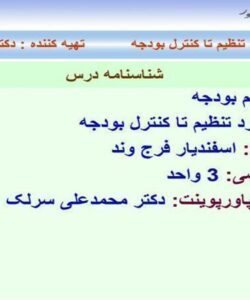 پاورپوینت تنظيم بودجه