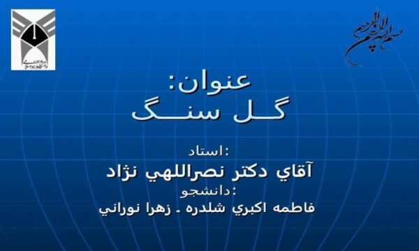 پاورپوینت گل سنگ