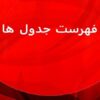 فهرست-جدول-ها