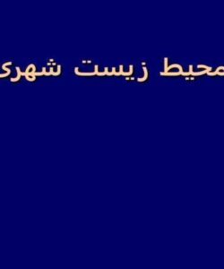 محیط-زیست-شهری