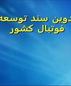 تدوین-سند-توسعه-فوتبال-کشور