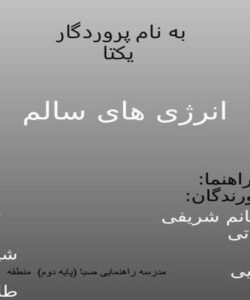 انرژی-های-سالم