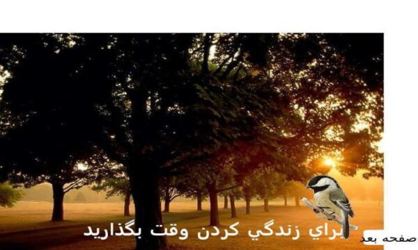 براي-زندگي-کردن-وقت-بگذاريد