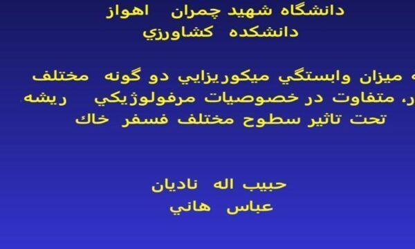 كشاورزي-مقايسه-ميزان-وابستگي-ميكورريزايي-دو-گونه-مختلف