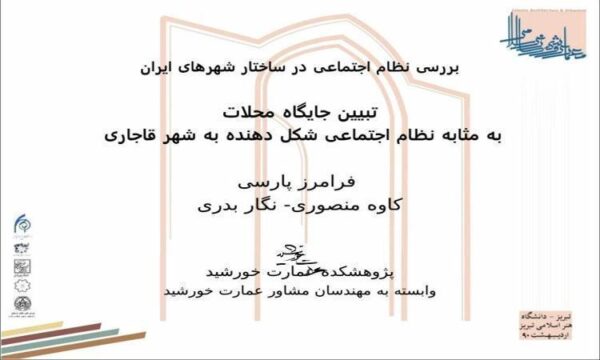 بررسی-نظام-اجتماعی-در-ساختار-شهرهای-ایران-تبیین-جایگاه-محلات-به-مثابه-نظام-اجتماعی-شکل-دهنده-به-شهر-قاجاری