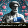 معنی واژگان درس به درس فارسی ششم دبستان | فصل 1 2 3 4 5 6